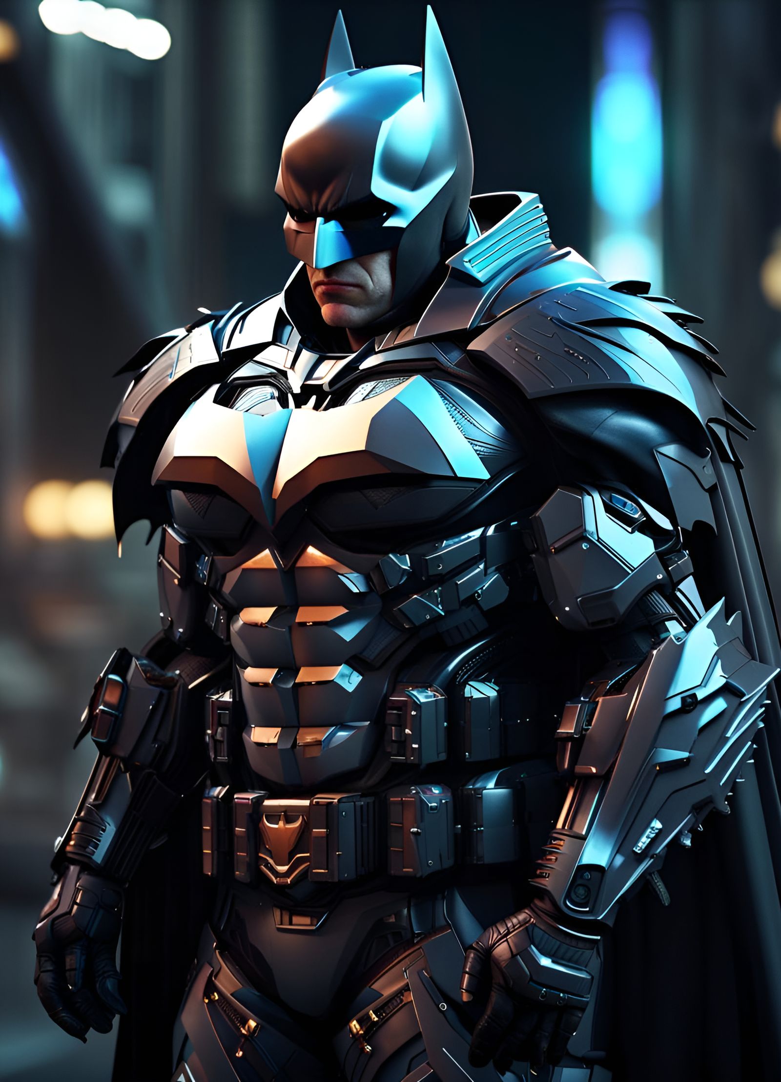 Heavy-Duty Batman Armor Concept - AI Generated Artwork - NightCafe Creator