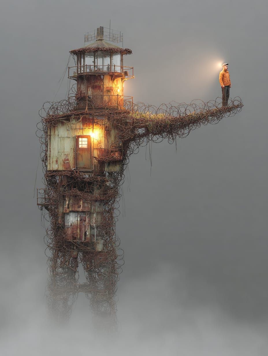 The Lighthouse Golem of Rusted Dawn