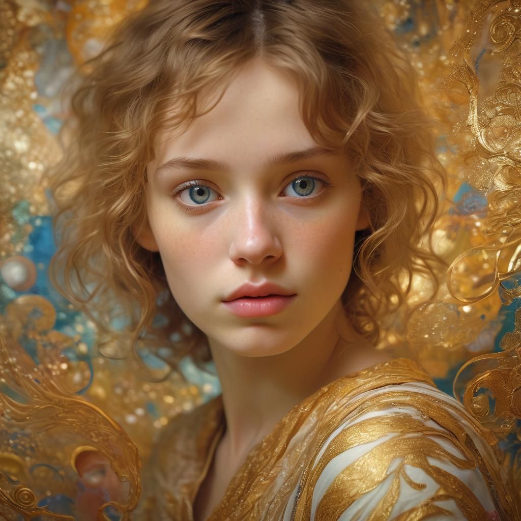 Portrait in golden