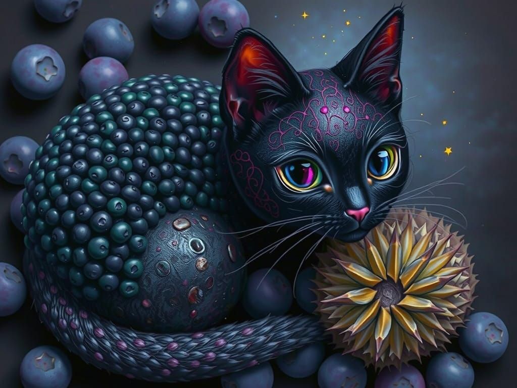 Black Berry Cat.  by @Joris