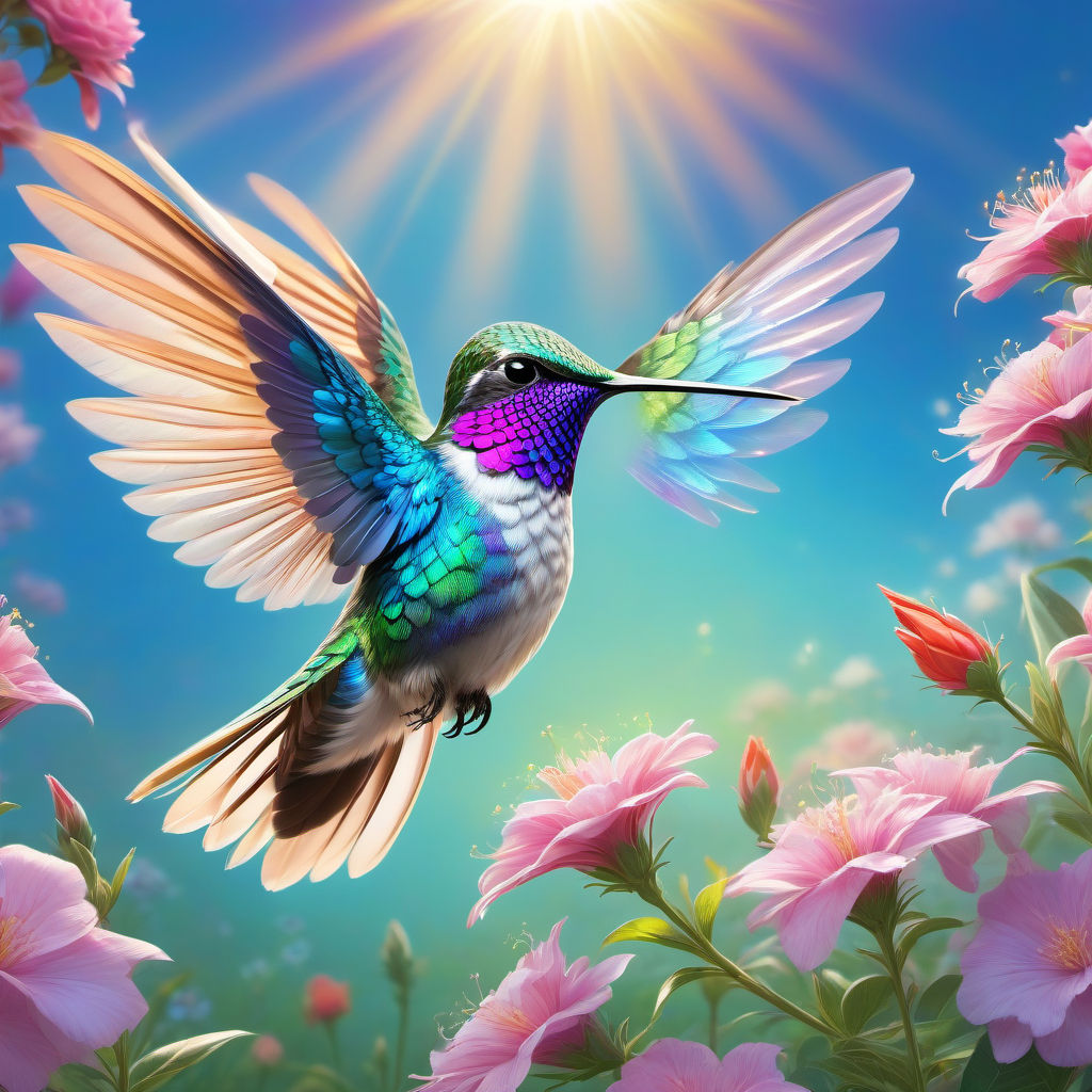 A beautiful hummingbird