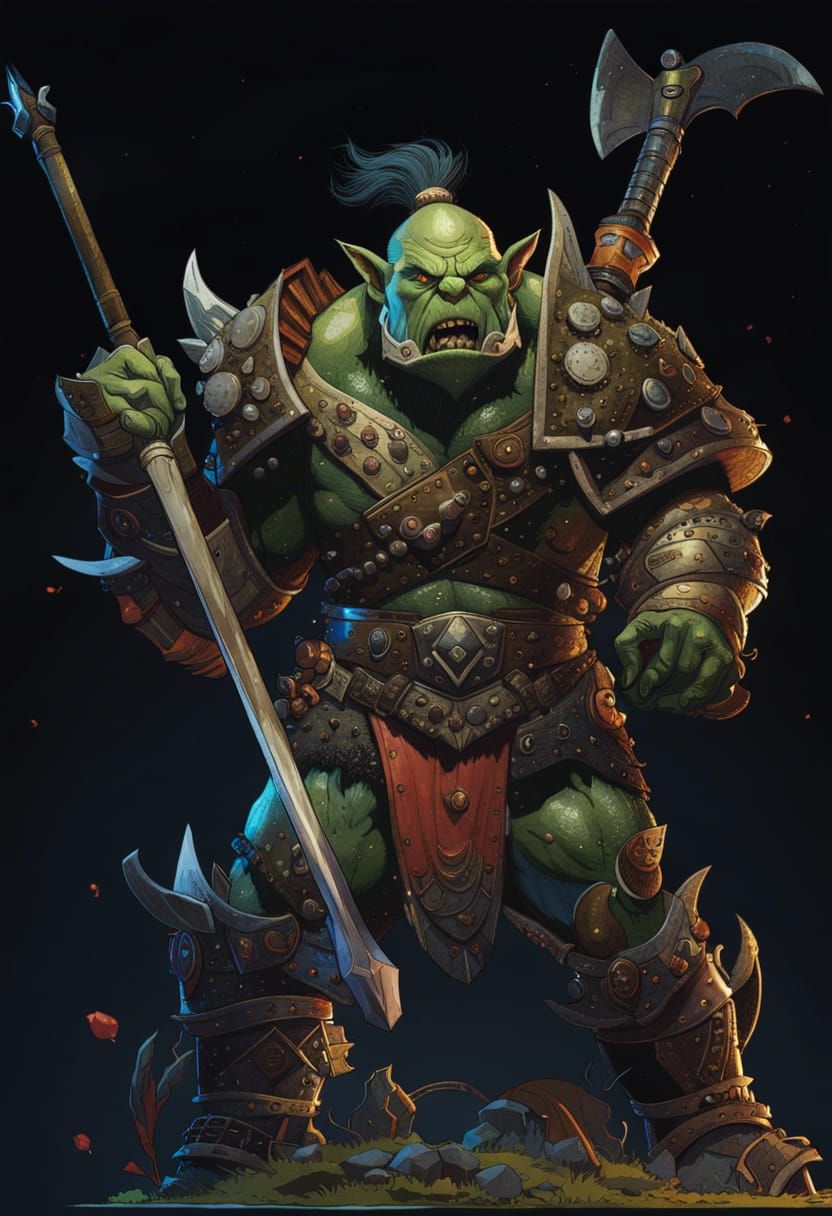 orc warrior - AI Generated Artwork - NightCafe Creator