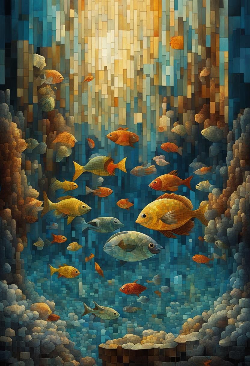 Underwater mosaic 🐠