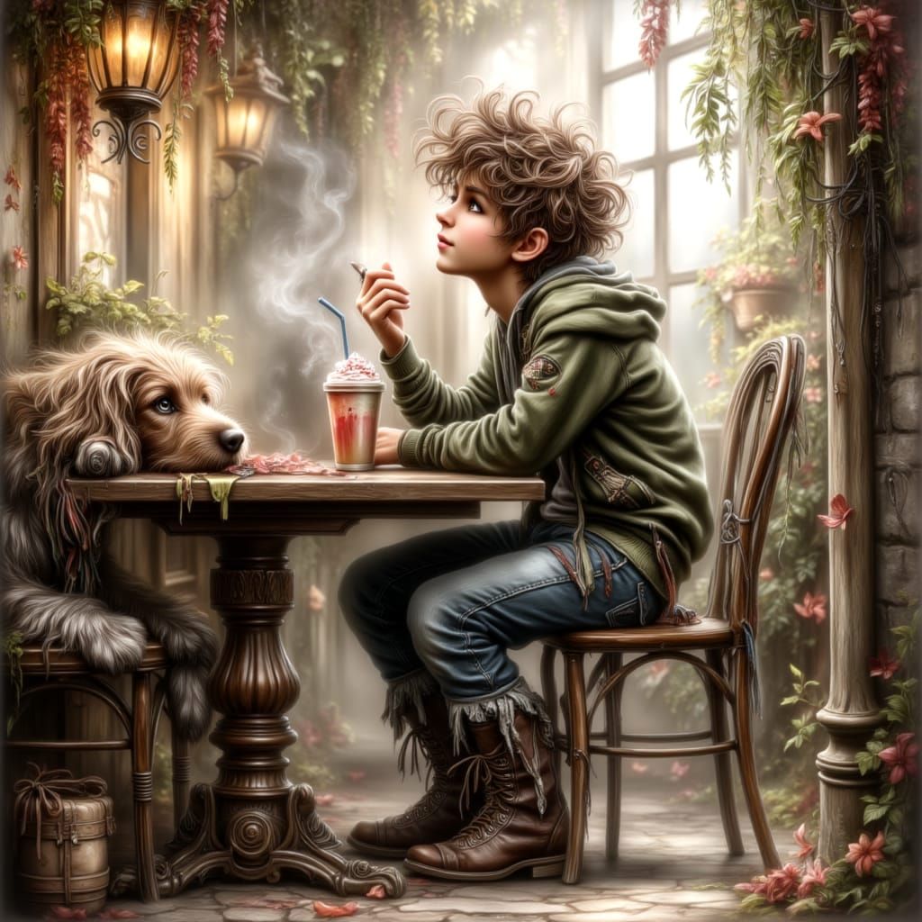 A quiet moment at Critters Café  by @Kailani