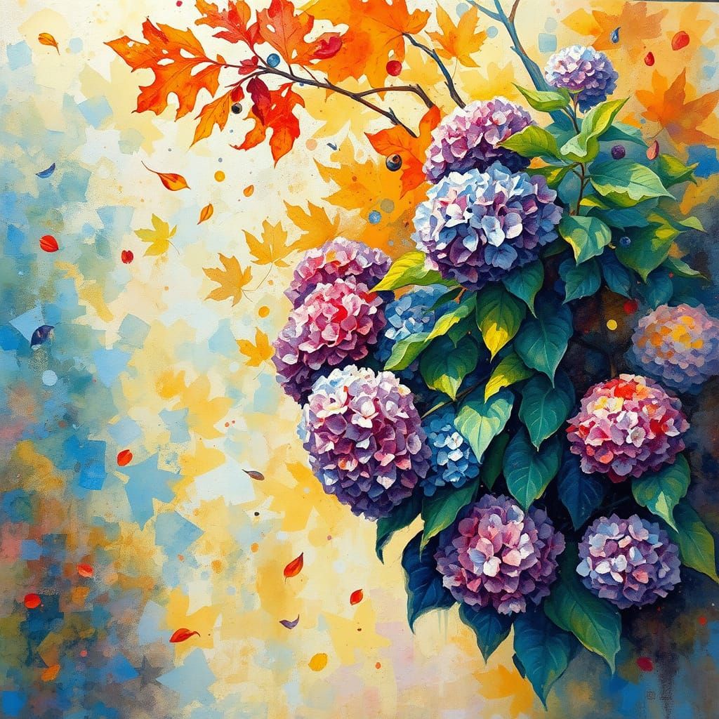 Glimpses of Autumn hydrangeas!  by @Gabriele A