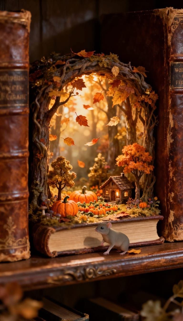 Book-Nook Cabin  by @Loki80