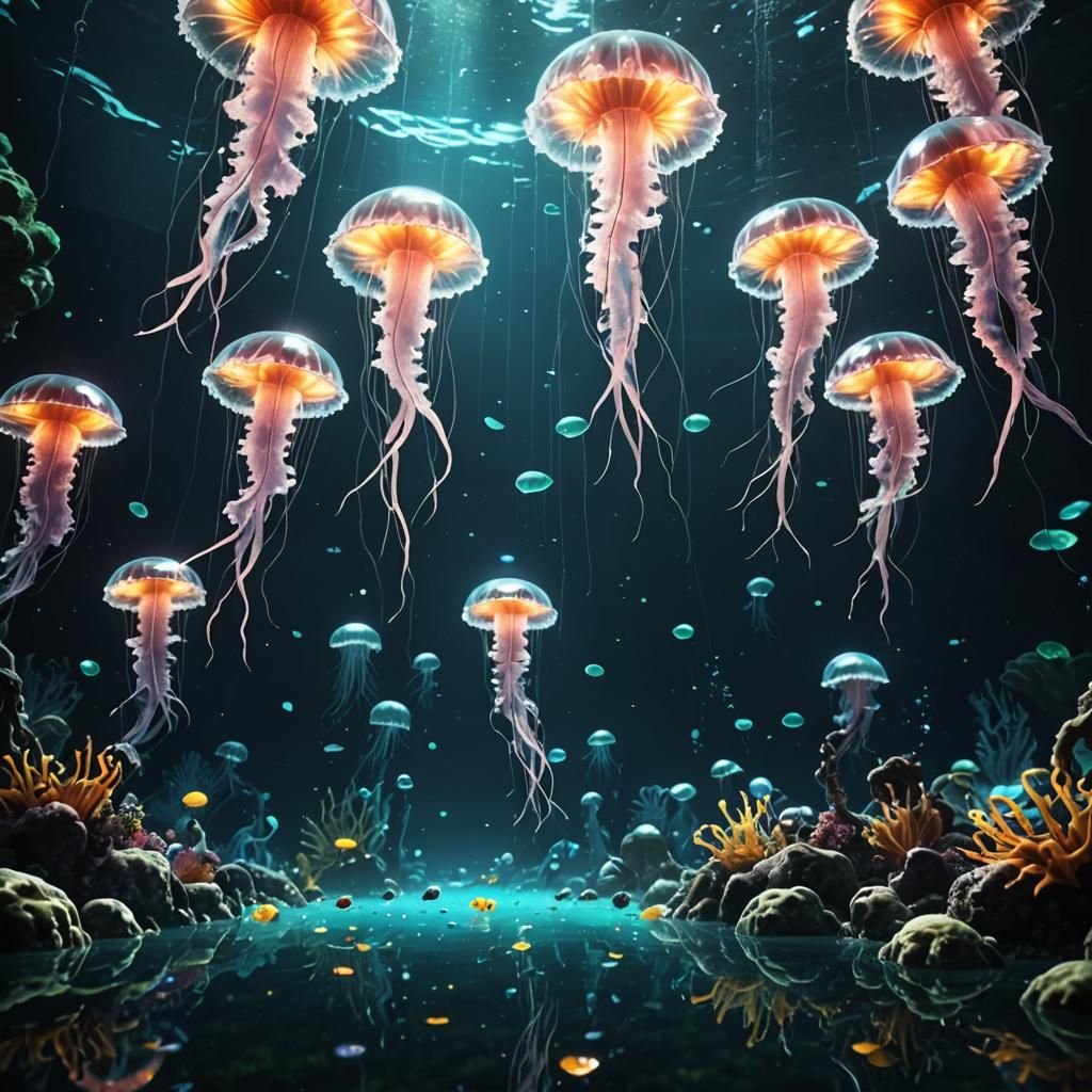 8K Jellyfish in Unreal Engine 5 #1320