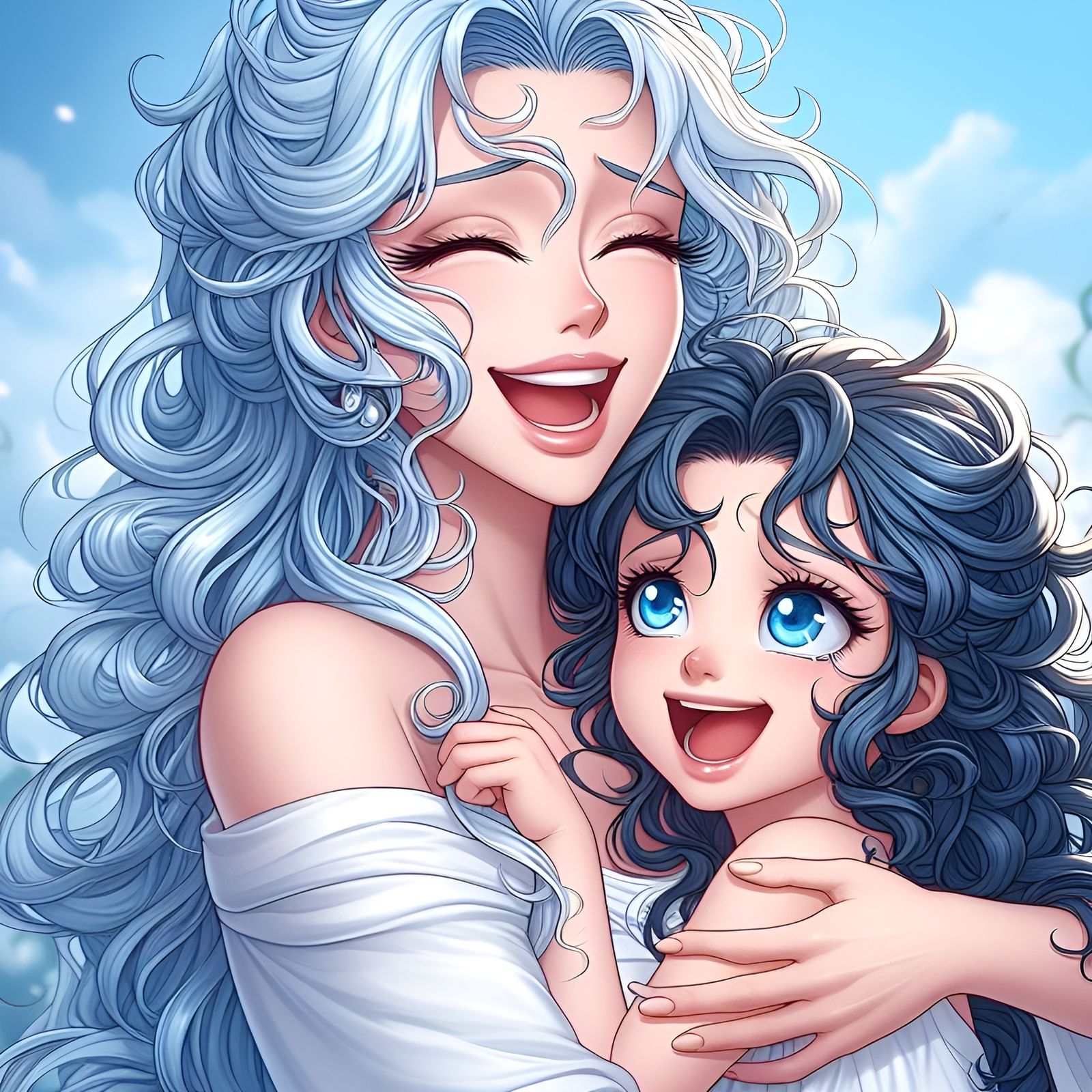 Happy mother and Daughter