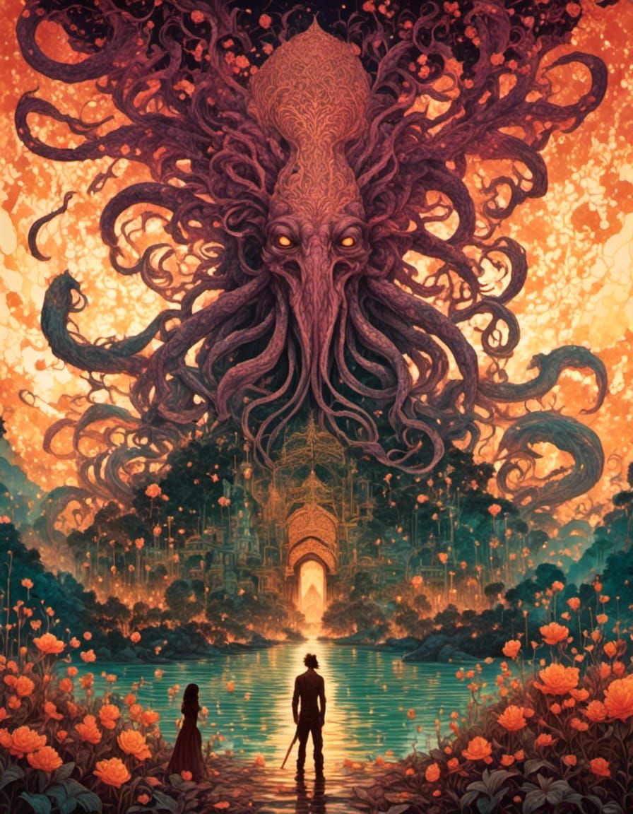 cthulhu <lora:Silhouette:1.0> 