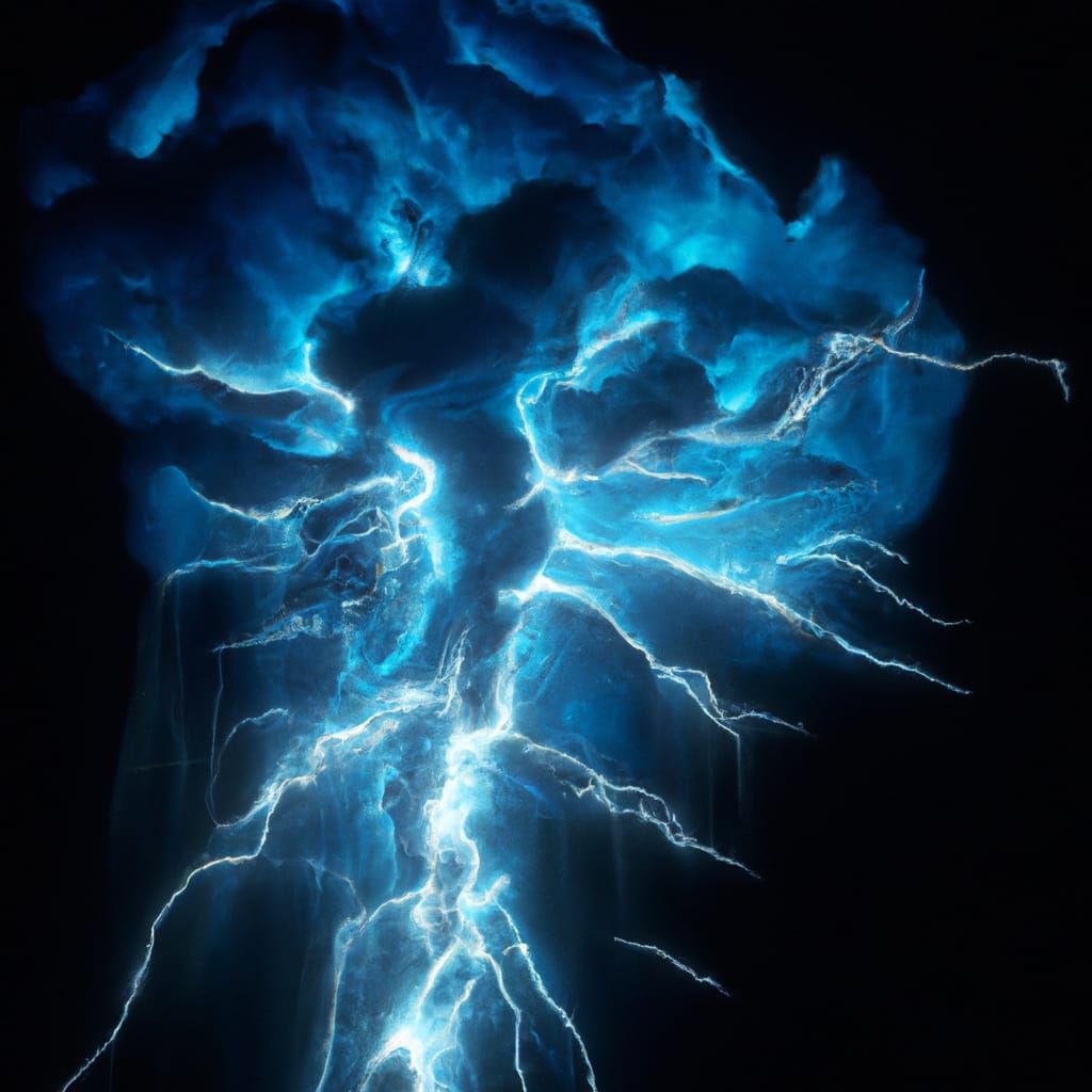 Expansive Lightning Cloud: Photorealistic 8k Concept Art