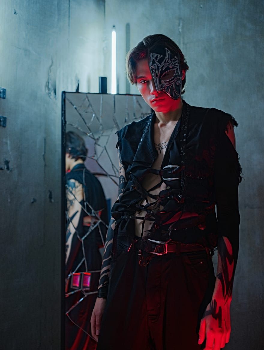 A portrait of a solitary figure