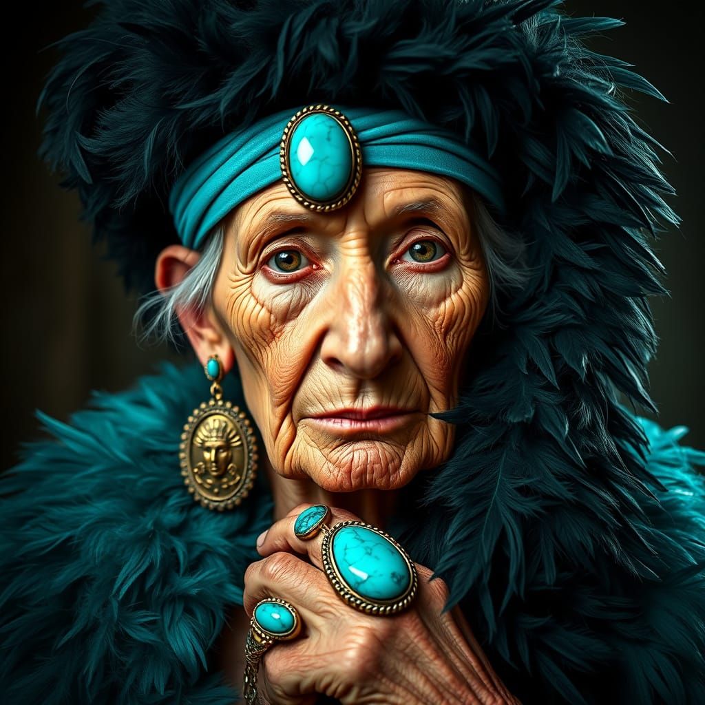 Turquoise Madame  by @PS