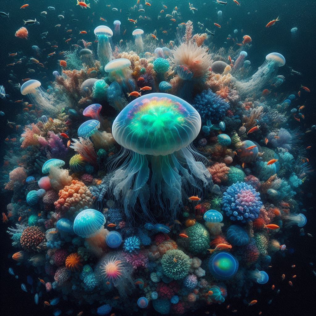 Luminescent ocean life