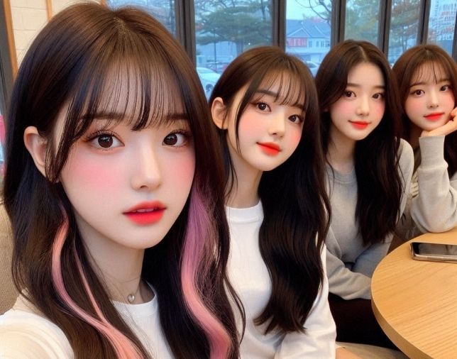 me & my girls for girls night~ π still need three more