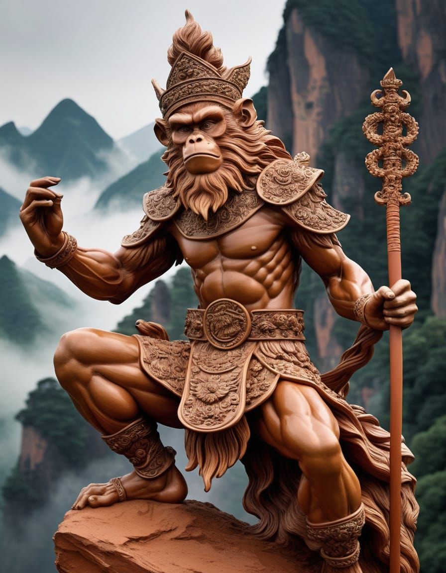 Monkey King in Terra-caught-a  by @Cheshy