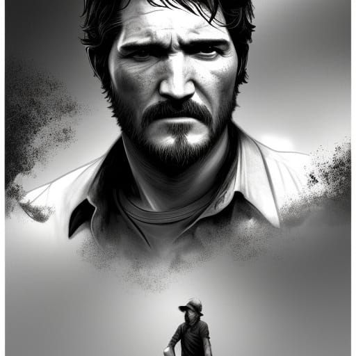 Pedro pascal as Joel in The Last Of Us, Stable Diffusion