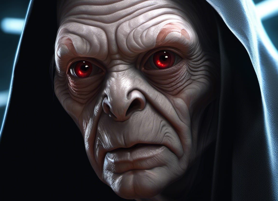 Darth Sidious is Gollum - AI Generated Artwork - NightCafe Creator