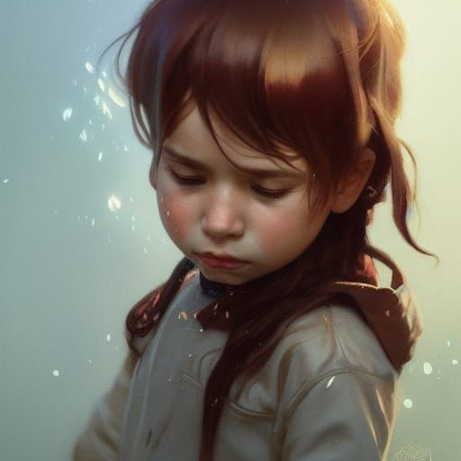 Niña de cabello rojo