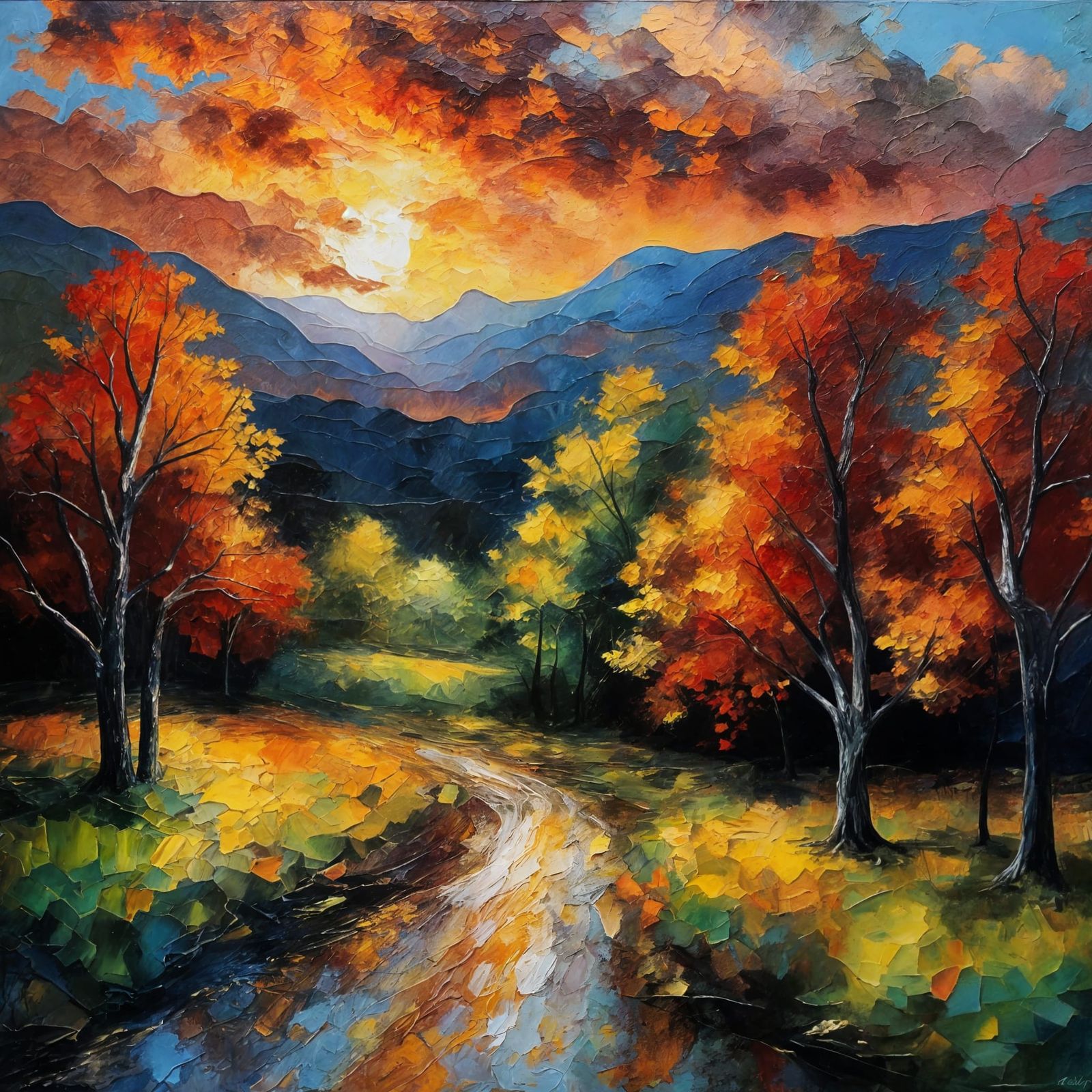 Autumn road  by @Revenant_