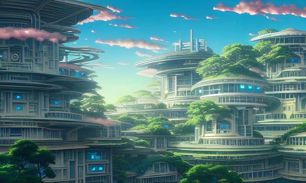 Anime Utopia - AI Generated Artwork - NightCafe Creator