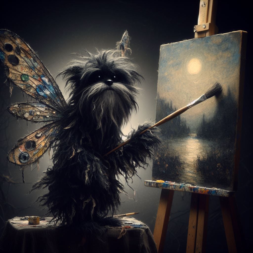 Paint it Black, Fluffy Fairy Monster!