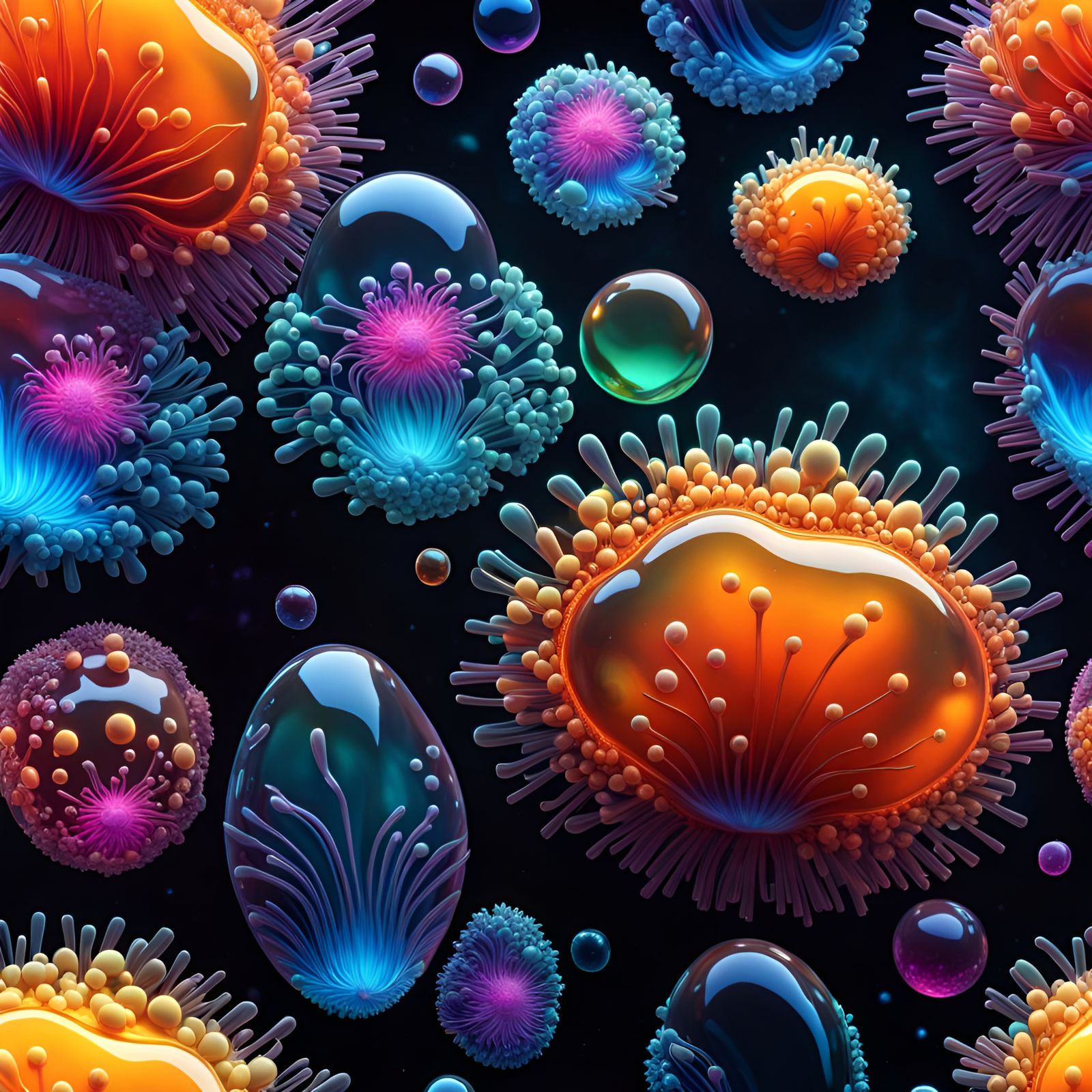  Amoebas   by @Alicia Hopkins