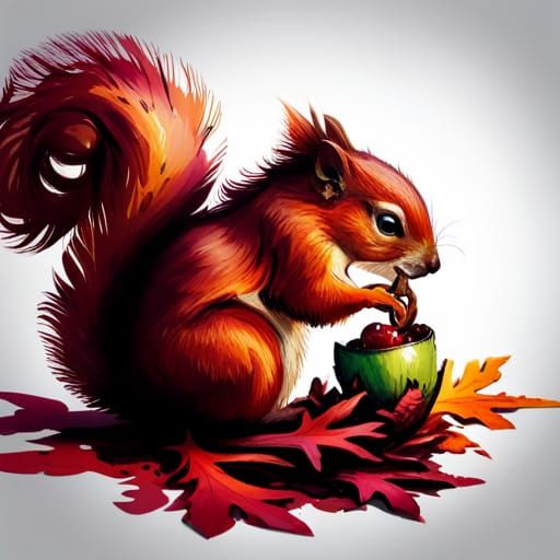 Enjoying a meal.  by @K