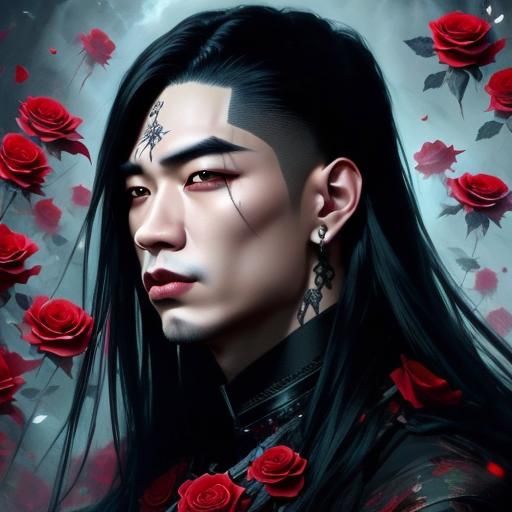 Darkshaper rose portrait