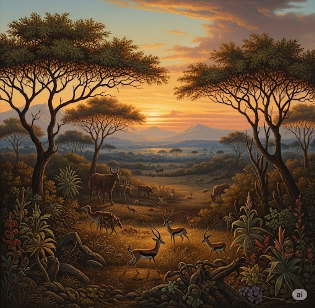 African Landscape in the style of Baines 🖌️ 06