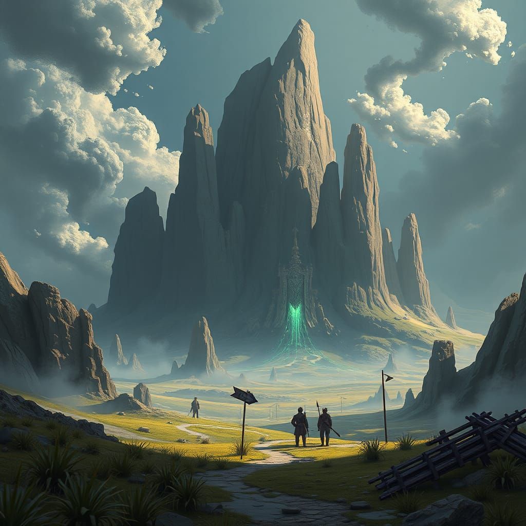 Mystical Entity in Colorful Universe: Fantasy Art