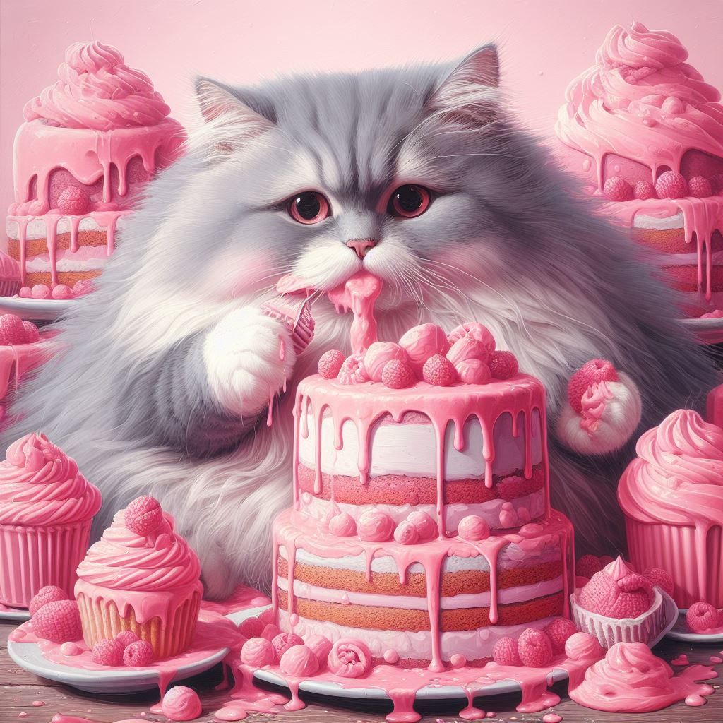 "Well cat, it’s time for a chat. Did you enjoy your cake? Or...