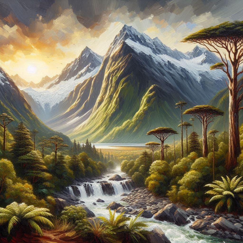 Giant Kauri trees, South Island, New Zealand