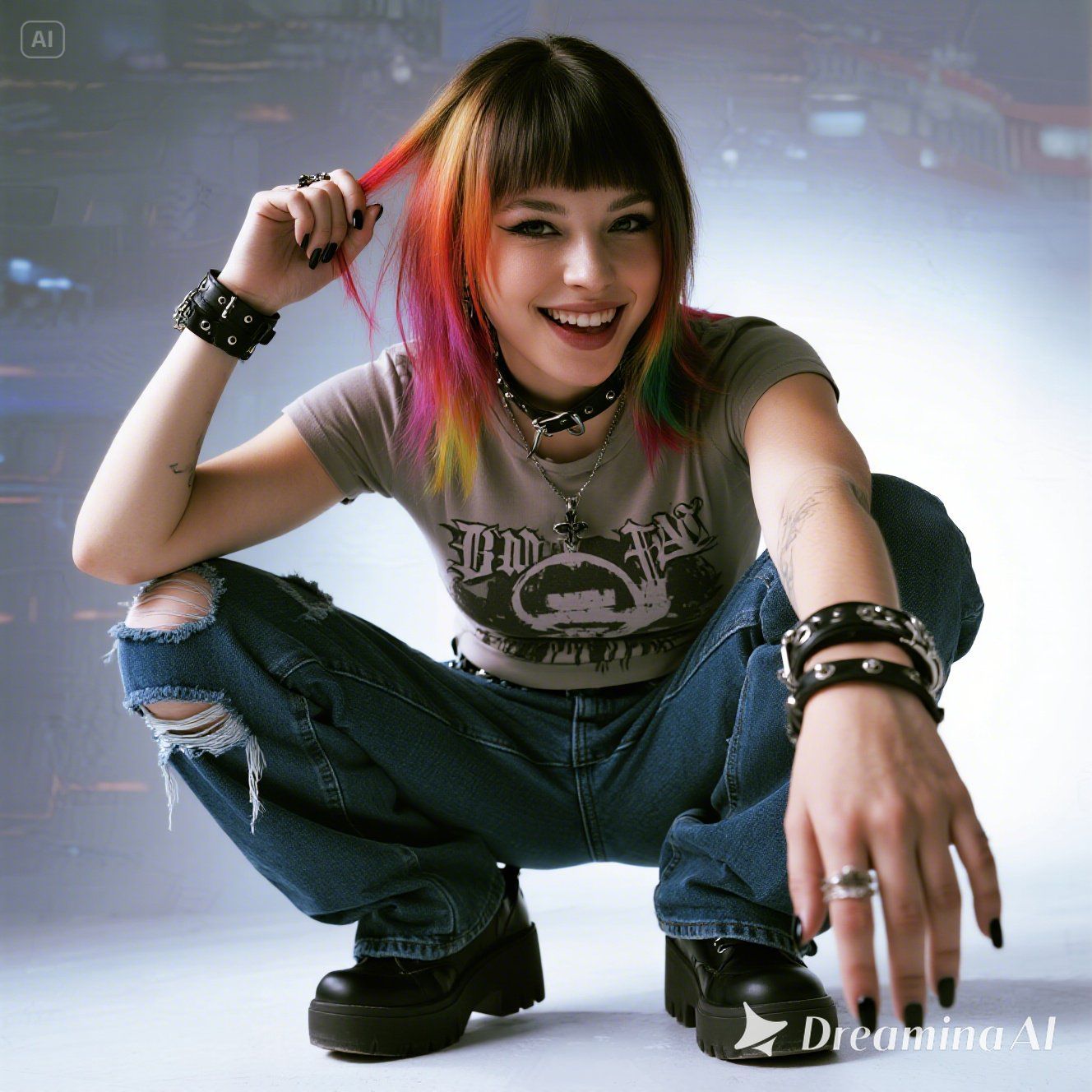 punk skater girl - blending aesthetics