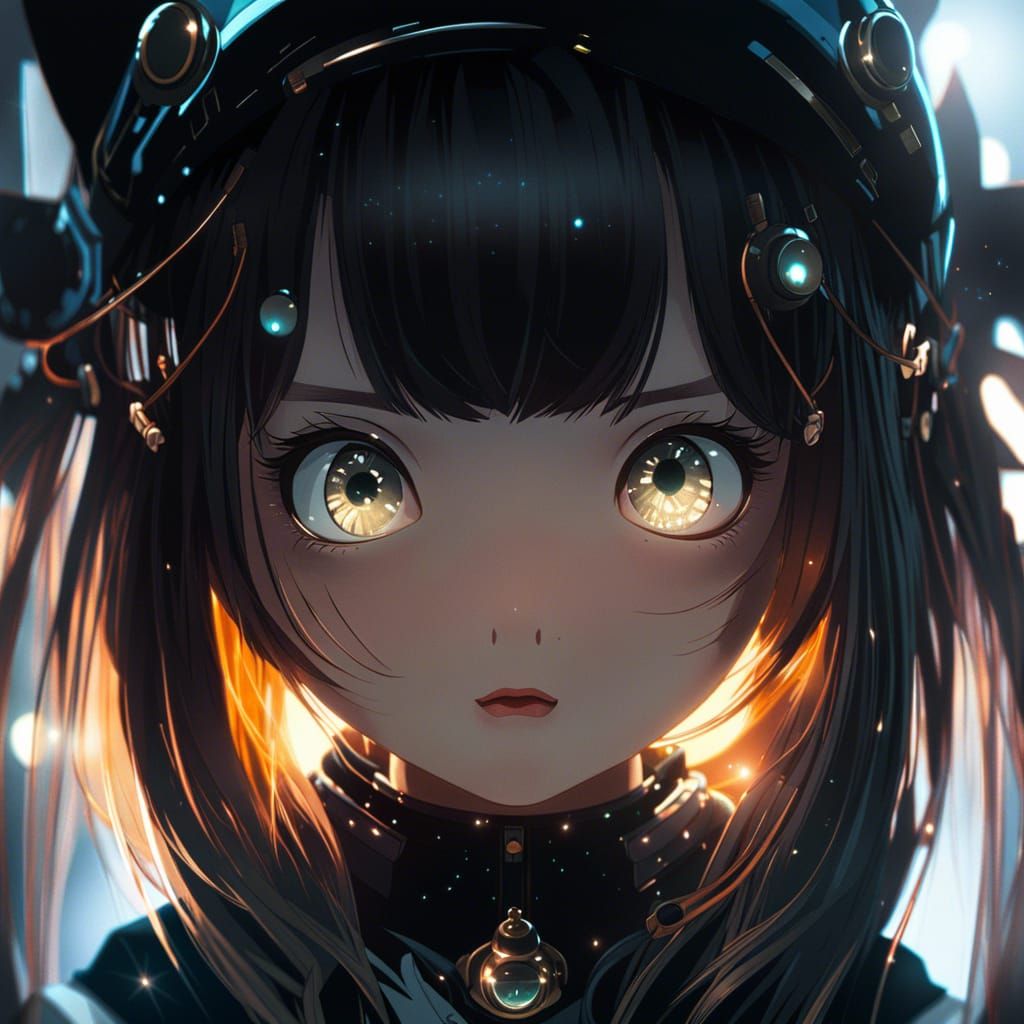 Sci-fi anime girl