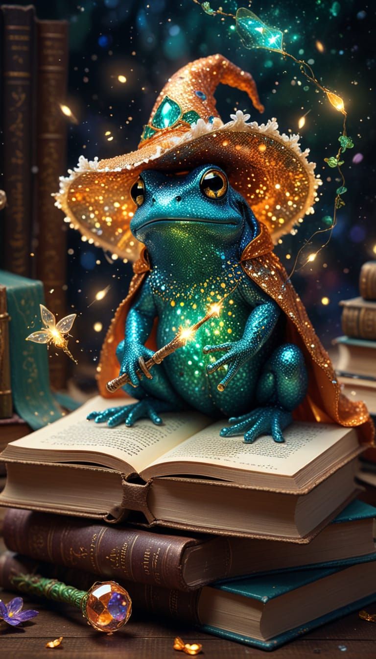Frog Wizard  by @Hit moments
