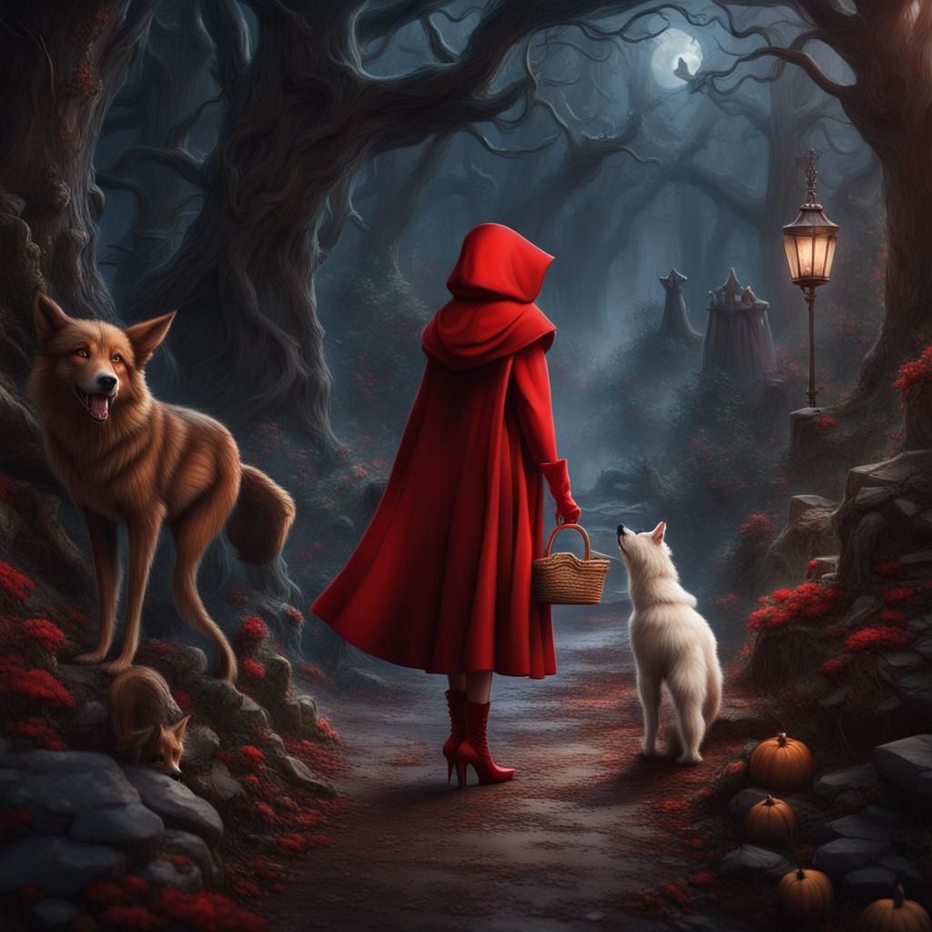 Little Red Riding Hood - AI Generated Artwork - NightCafe Creator