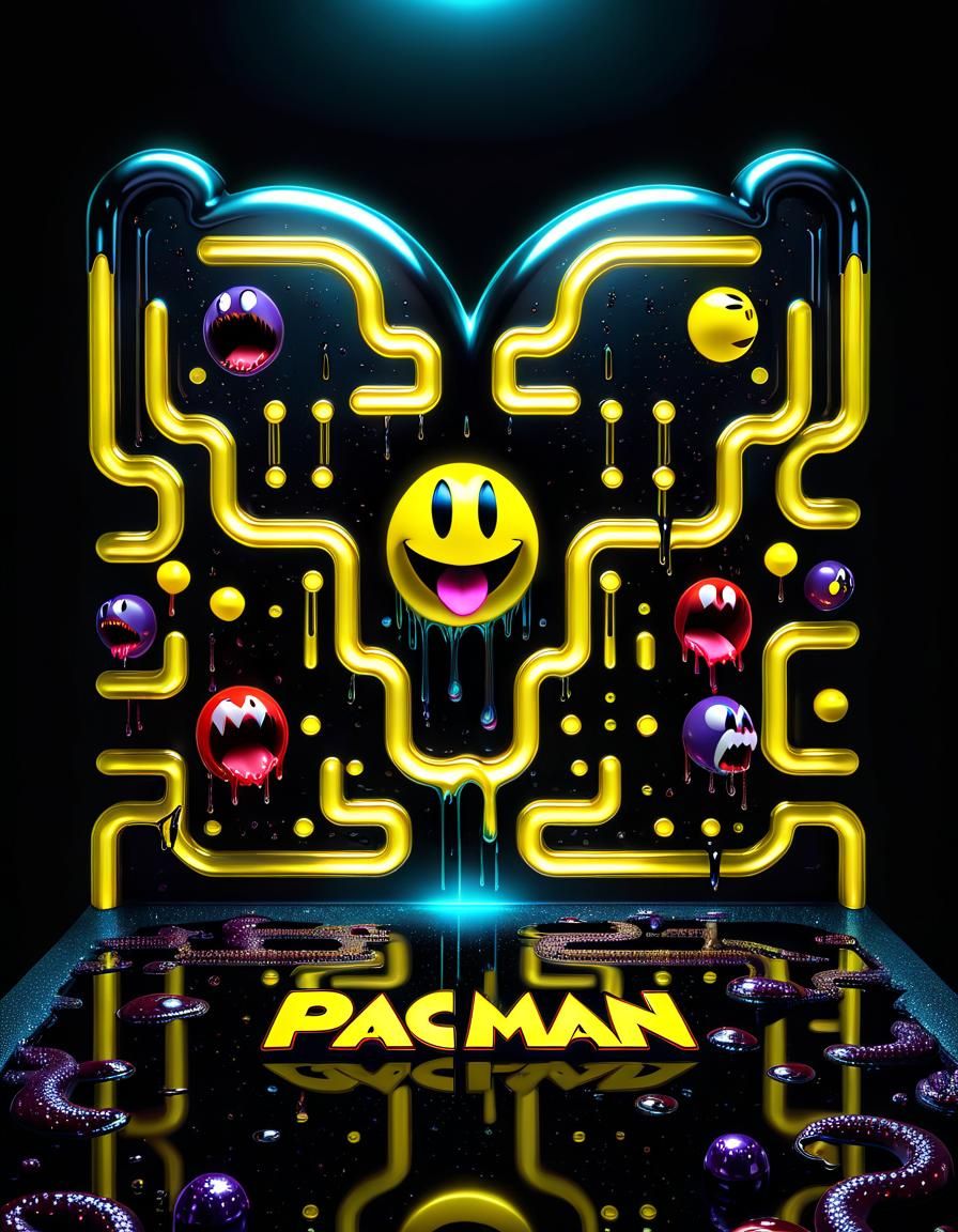 Horror Pac-Man - AI Generated Artwork - NightCafe Creator