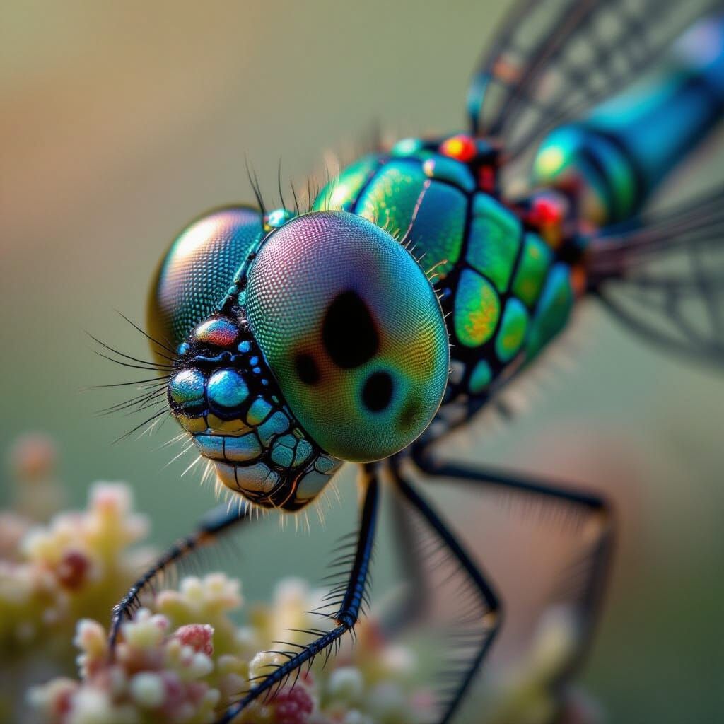 Dragonfly's 360° vision   by @Make me