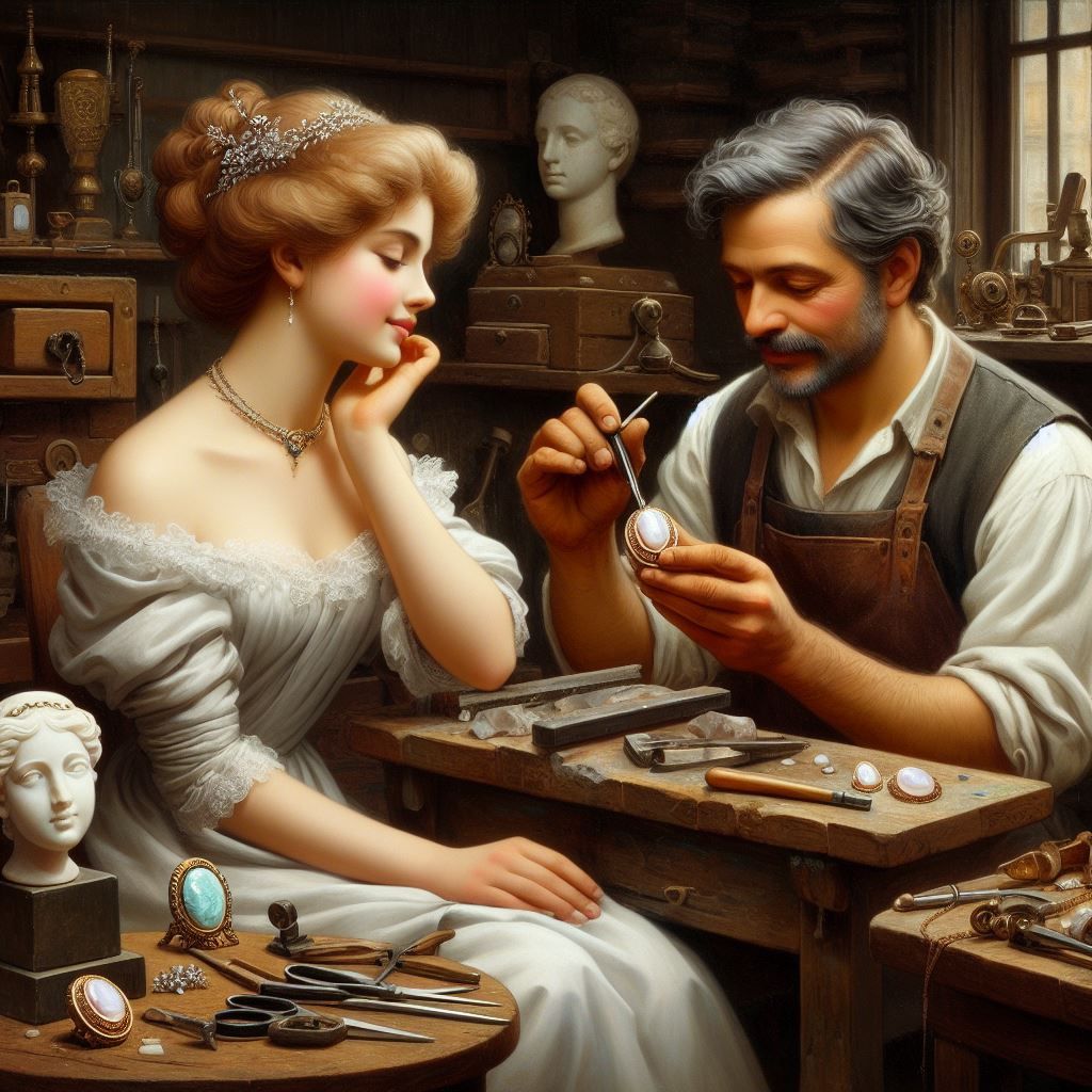 In a jewellery workshop