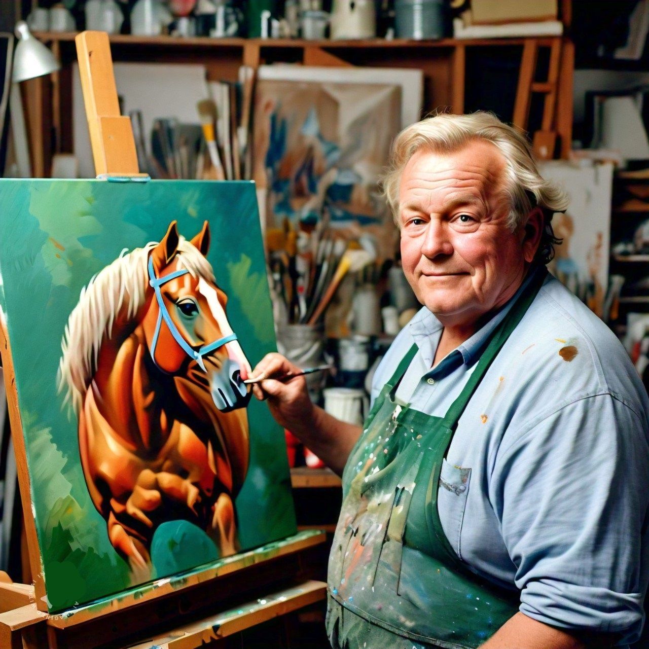 He Paints Horses