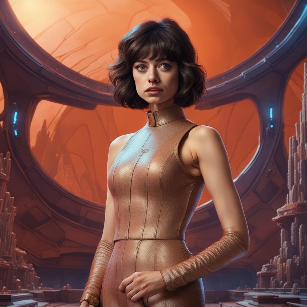 Kate Micucci as Barbarella - AI Generated Artwork - NightCafe Creator