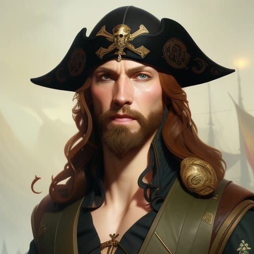 a ruggedly handsome pirate - AI Generated Artwork - NightCafe Creator