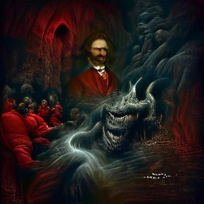 Lookimg deep within itself! Darkness joins within it a spark...