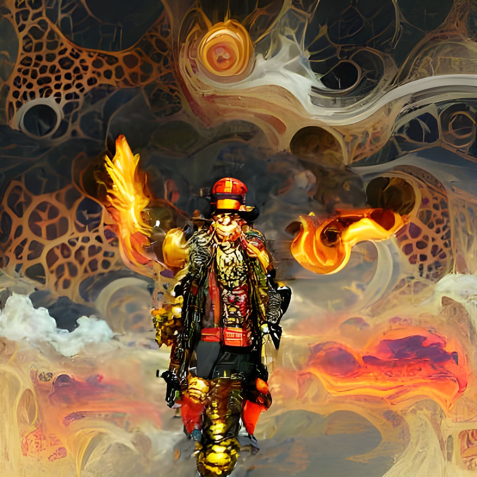 Fire God inspired AI Generated Artwork NightCafe Creator fire-god-ai-generated-artwork-nightcafe-creator