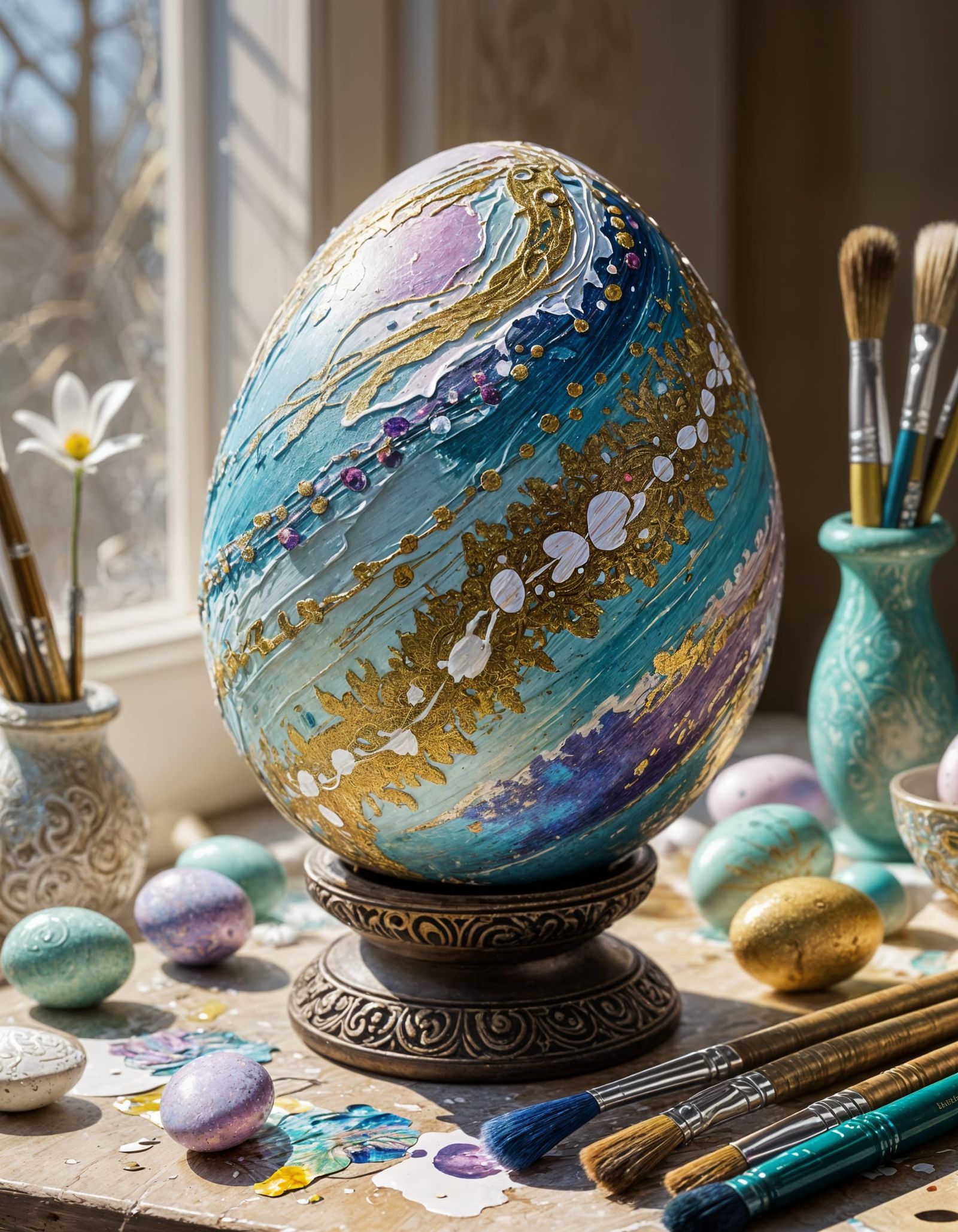 The Painter's Egg  by @hrodebaiart