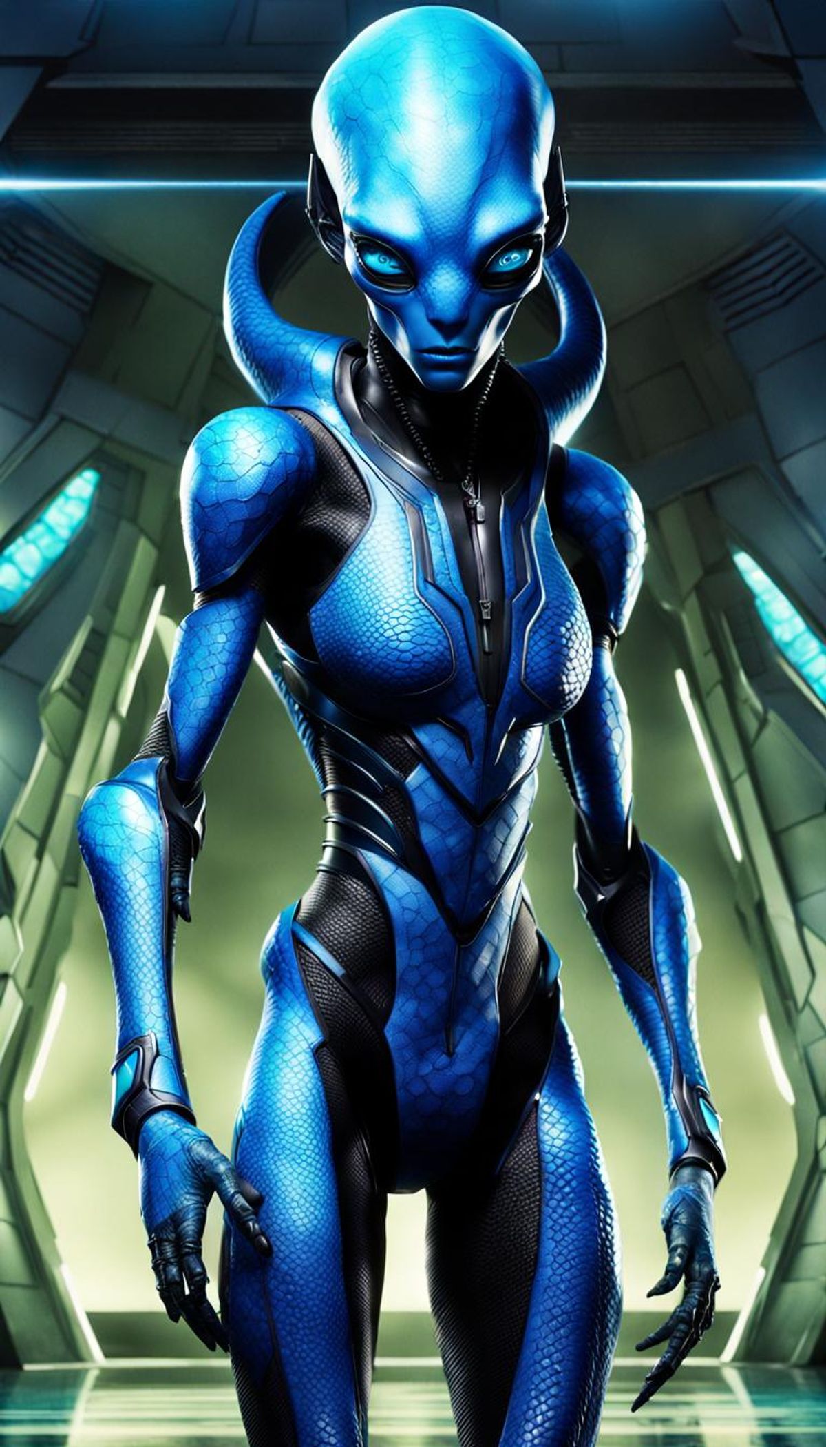 Alien crew member AI Generated Artwork NightCafe Creator