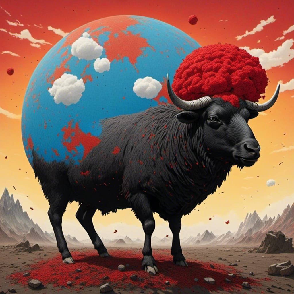 <lora:Ravens Sun:1.0> Planet Sheep