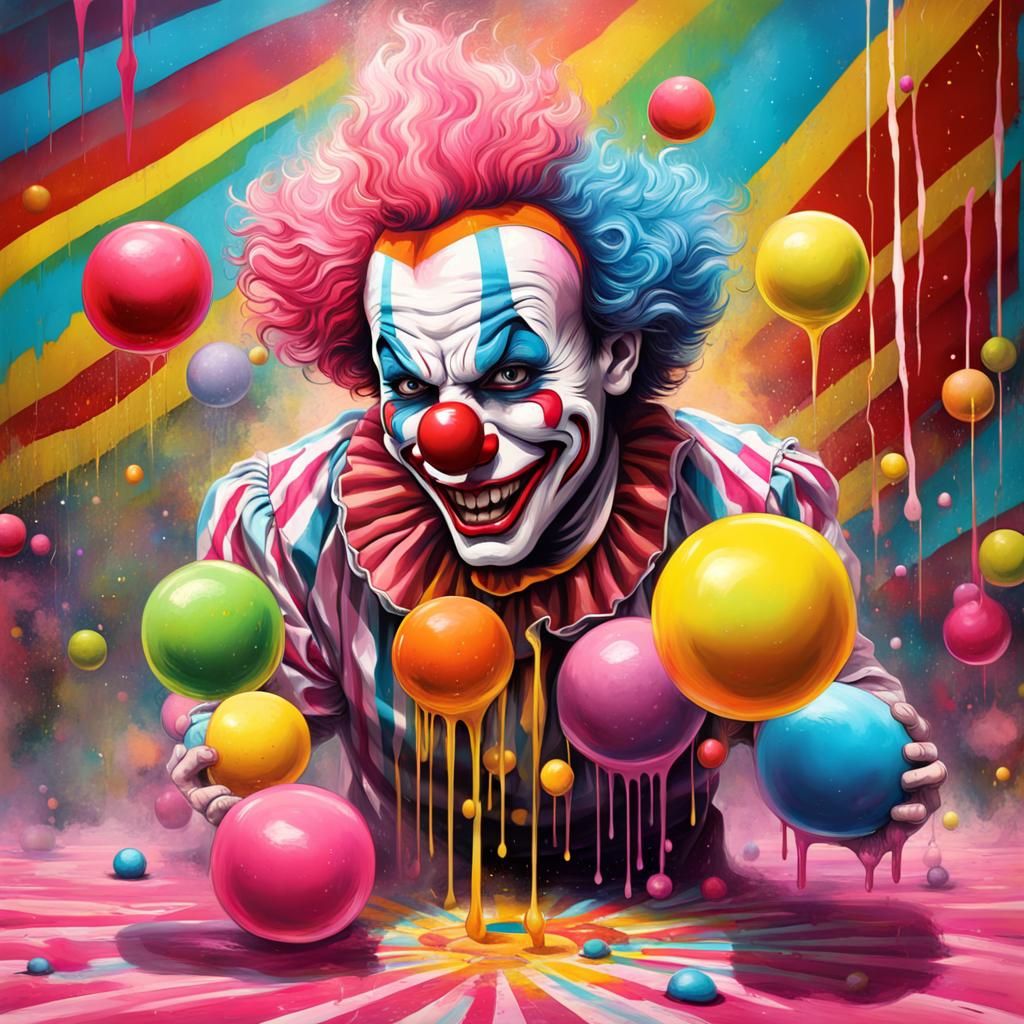 clown in circus - AI Generated Artwork - NightCafe Creator