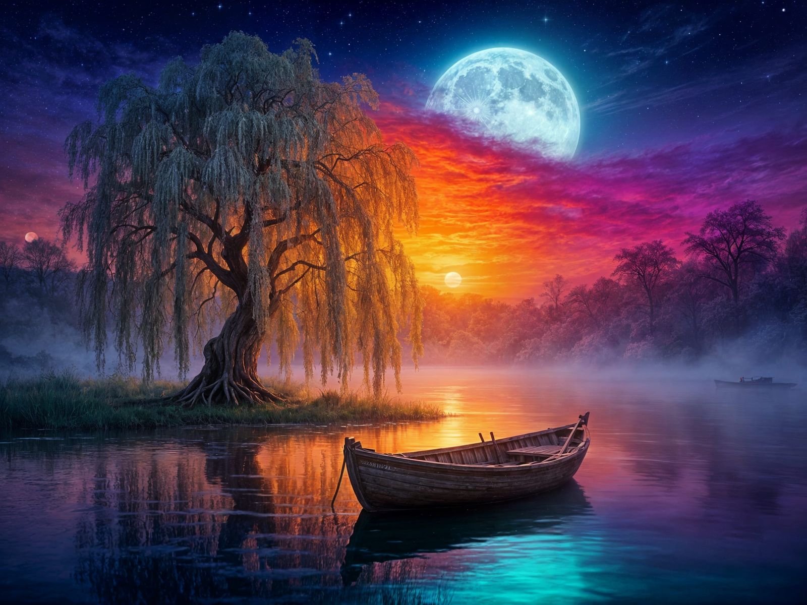 Fantasy landscape at twilight  by @Siim