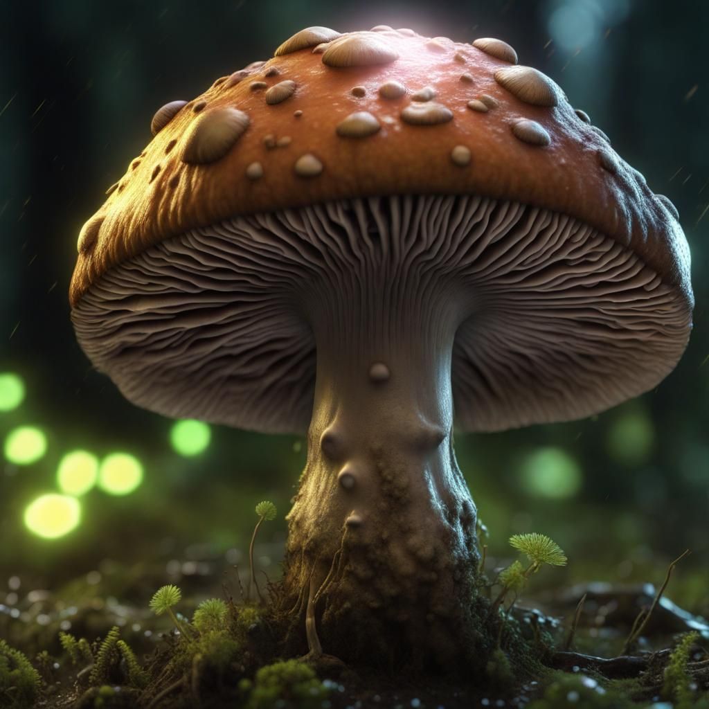 Hideous poisonous mushroom - AI Generated Artwork - NightCafe Creator